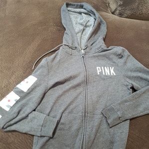 PINK full zip hoodie